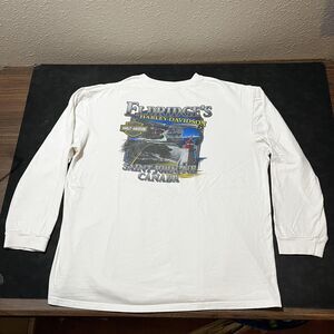 Harley Davidson Shirt Mens 2XL White Long Sleeve Eldridges Saint John NB Canada